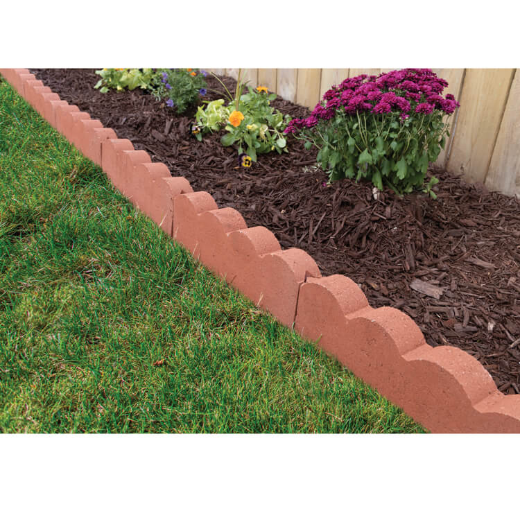 Landscape Scalloped Edging Brick Designs Anti Tip Concrete Edging