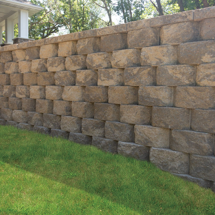 Mm Concrete Denver Beveled - Large Retaining Wall Blocks Menards