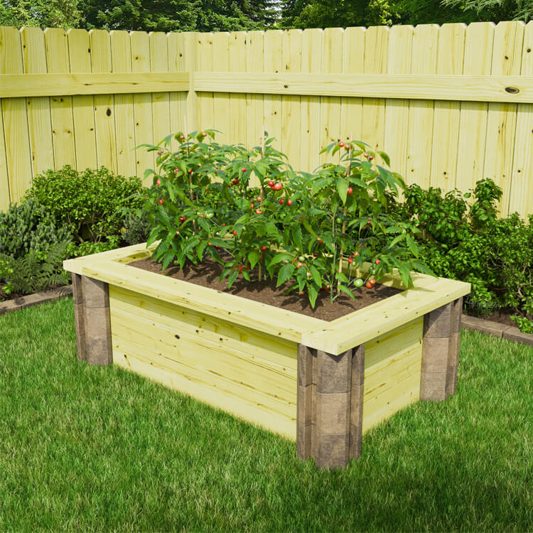 MM Concrete | 2' x 4' Raised Garden Bed